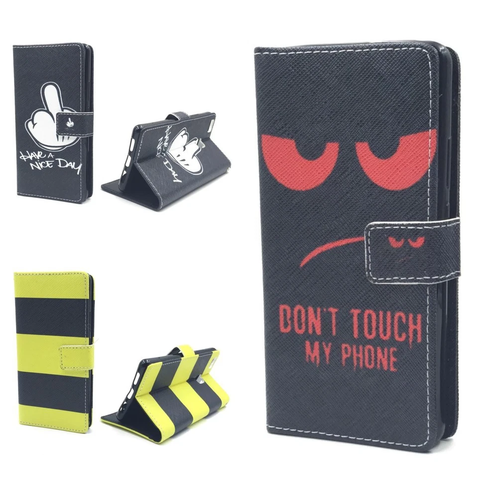 Protezione Custodia per Cellulare Acer Huawei Copertine Case Cover a Libro - Immagine 1 di 1