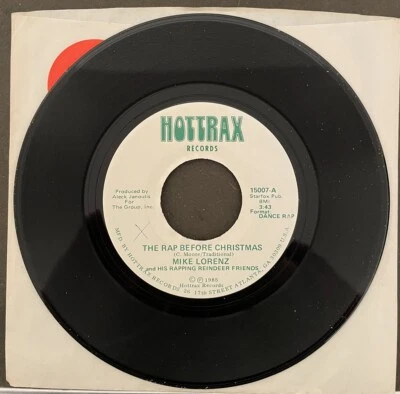 Mike Lorenz-Rap Before Christmas/Auld Lang Syne (Go-Go) - 7" Vinyl Single- New - Image 1 of 2
