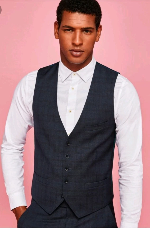 Ted Baker мужчин Realwai текстурированный шерсти темно-бордовый талии пальто/жилет размер 2. $225 - Изображение 1 из 1