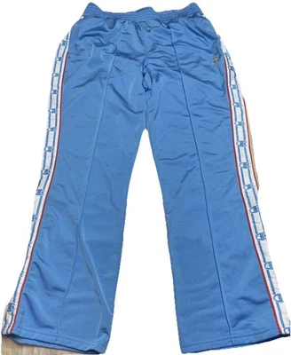 Pantalones de salón Champion talla grande bebé azul plata corona logotipo bolsillos laterales con cremallera Foto 1 de 4