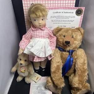 Muñeca Haut Melton Lonely Edith/Steiff Little Bear/Sr. Bear Dare Wright #338/750 - Imagen 1 de 16