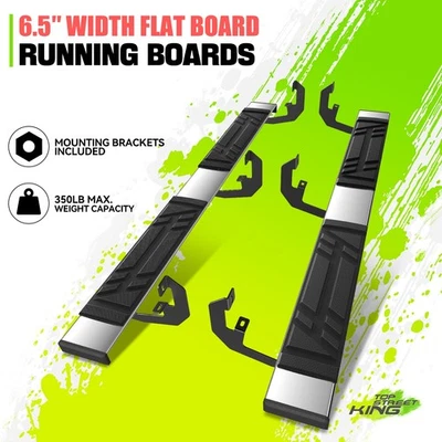 estriberas con almohadilla rectangular de 6,5" para Chevrolet Tahoe GMC Yukon 21-25 Foto 1 de 4