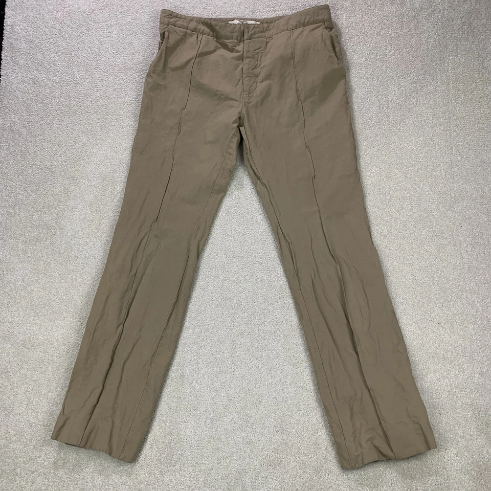 Marni Pants 42 Linen Blend Chino Quiet Luxury Designer Minimalist Italy - Image 1 of 4
