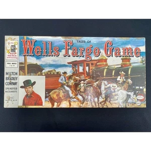 Gioco Tales of Wells Fargo 1959, gioco da tavolo vintage, completo - Foto 1 di 10