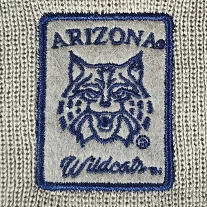 University of Arizona Wildcats Felt Patch Navy w/Gray Cuff Beanie Cap NWT - Picture 1 of 13