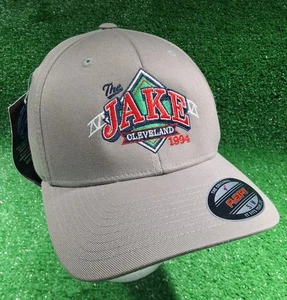 Cleveland "The Jake" 1994 Jacob's Field Baseball Hat Flex-Fit M/L - Indians - Picture 1 of 12