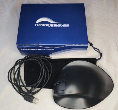 Hippus HandShoe Mouse M2WB-LC Medium Wired, Right Hand, USB, Black [open box] - Image 1 of 3