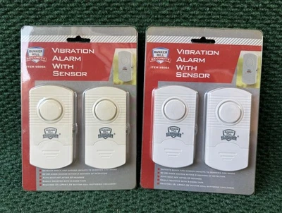 Bunker Hill Security Vibration Alarm 90 dB Siren 2 Second Window 95054 2 Packs - Image 1 of 2