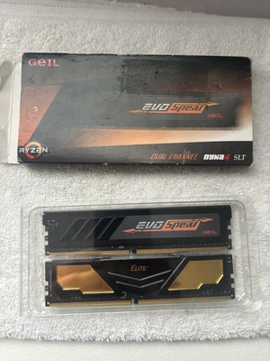 NEW GeIL EVO SPEAR AMD Ryzen Edition 16GB 2x8GB 288-Pin DDR4 3000 PC4-24000 RAM  - Image 1 of 2