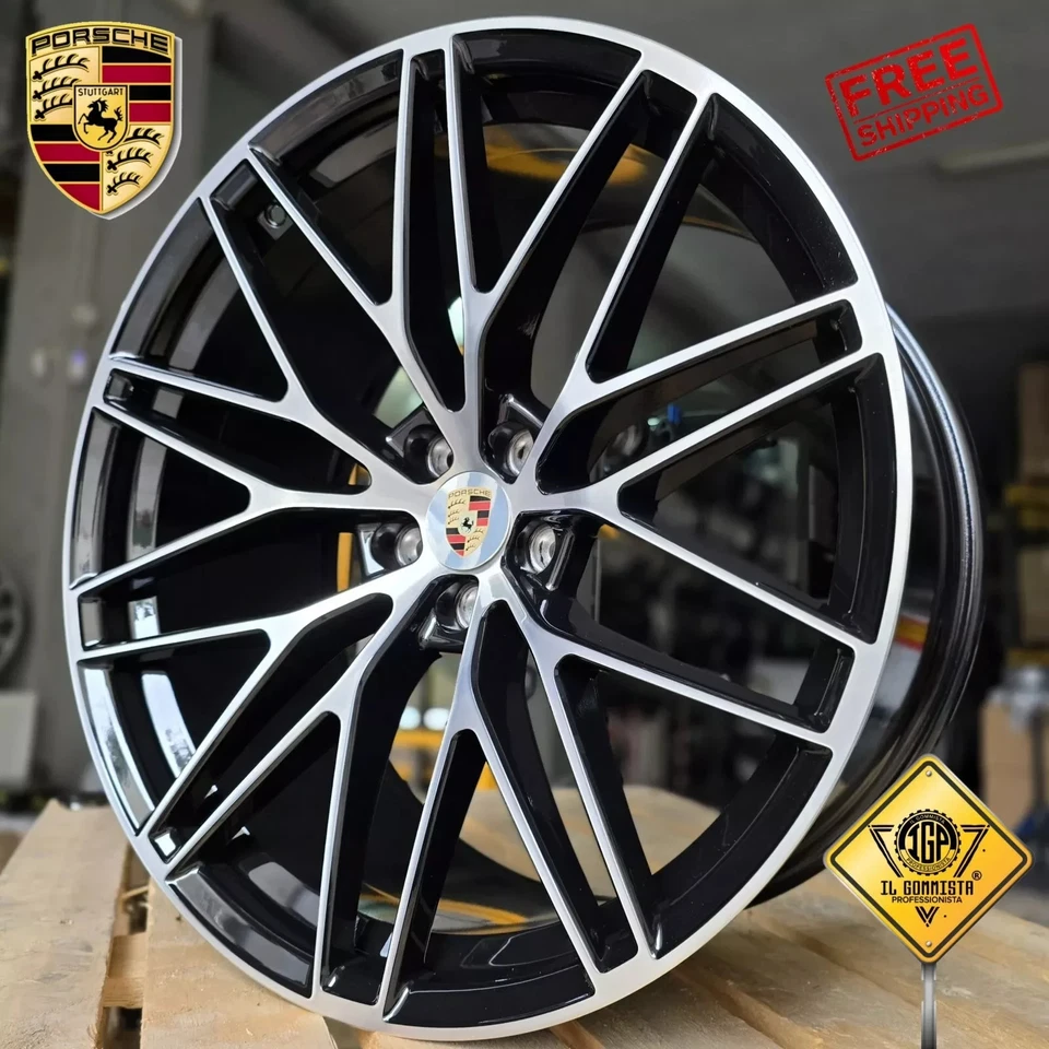 ✅2025 KIT 4 Cerchi In Lega 9,5j + 10j x 21" Turbo GTS specifici Porsche Macan S - Immagine 1 di 4