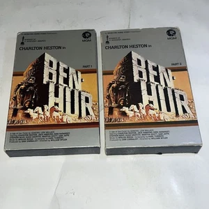 Ben-Hur 1959 VHS 1980Part 1 & 2 Gatefold Big Box MGM Home Video - Picture 1 of 8