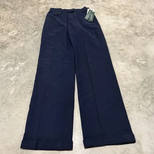 Vintage Ralph Lauren blaue 100% Wolle Hose Trousers Gr. 4 weites Bein - Bild 1 von 8