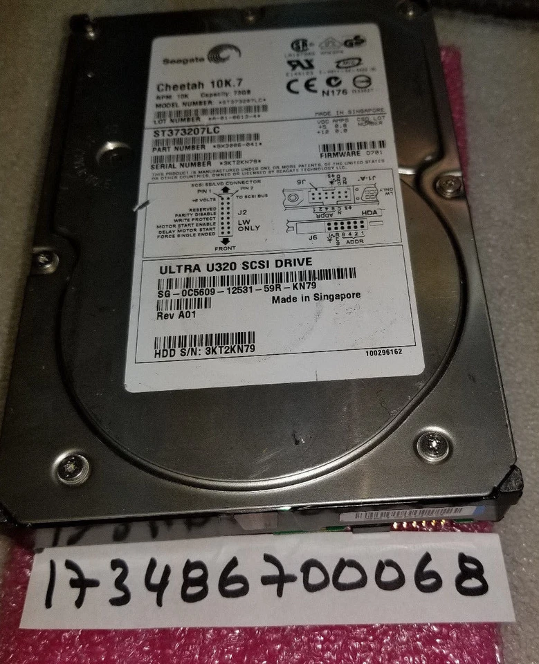 Dell Poweredge 1850 2600 2650 2800 2850 73GB SCA Server Hard Drive C5609 10K.7 - Image 1 of 1