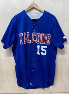 Wilson Falcons 15 Vintage USA Made Blue Jersey - Picture 1 of 10