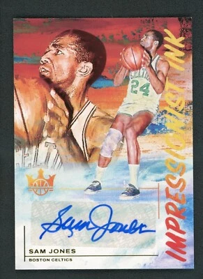 2021-22 SAM JONES 55/75 AUTO PANINI COURT KINGS IMPRESSIONIST INK AUTOGRAPHS - Image 1 of 2