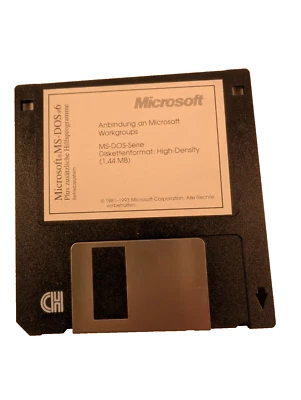 Microsoft MS-DOS 6 Anbindung an Microsoft Workgroups Diskette GETESTET - Bild 1 von 4