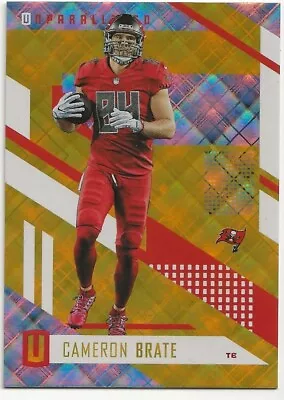 2017 Panini Unparalleled Yellow Cameron Brate /199 #156 - Image 1 of 2