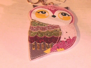 Rhinestone Bling Cute Key Chain Fob Phone Purse Charm OWL - Picture 1 of 3