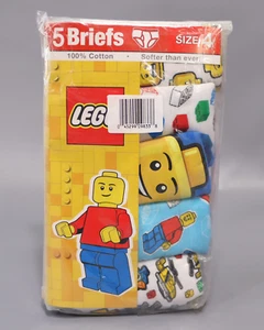 LEGO Boys' Briefs 5pk Size 4 Assorted - Picture 1 of 3