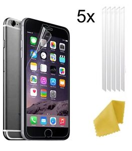 5 X Clear Plastic Screen Guard LCD Protector Film For New Apple iPhone 7 Plus
