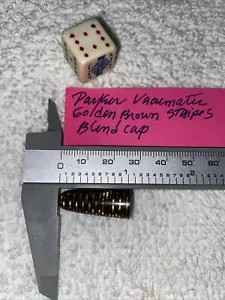 Pluma Estilográfica Parker Vacumatic Marrón Dorado Tapa Ciega - Imagen 1 de 7