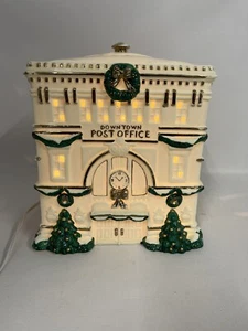 Snowflake Falls Timberland Post Office Porcelain Illuminated Christmas Village - Picture 1 of 22