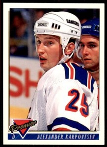 1993-94 Topps Premier Alexander Karpovtsev . New York Rangers #358