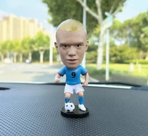 Top Quality Resin Soccer Star Haaland Bobblehead Figure 12CM Fast Shipping - Picture 1 of 3