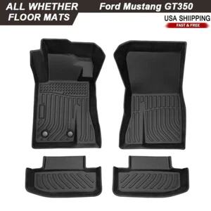 Car Floor Mats for 2015-2022 Ford Mustang GT350/GT350R 2021-2022 Mustang Mach 1 - Picture 1 of 11