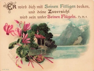 Salmo 9:14 Cappella di Tell tedesca cartolina svizzera - Foto 1 di 2