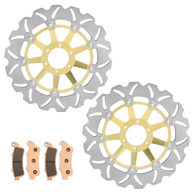 Disques de frein Avant Plaquettes pr Honda CBR1100XX CBR 1100 XX Blackbird 99-08 - Image 1 of 4