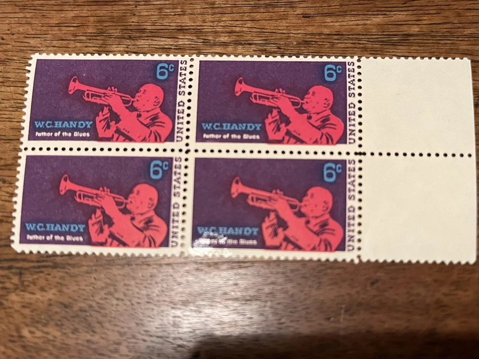 Block of 4 U.S. Stamps: W.C. Handy, Father of the Blues - Image 1 of 1