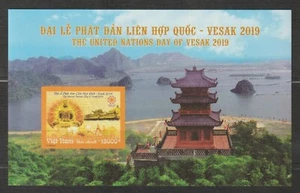 2019 VN Souvenir Sheet United Nations Day of Vesak Scott # 3629 Imperf. MNH - Picture 1 of 1