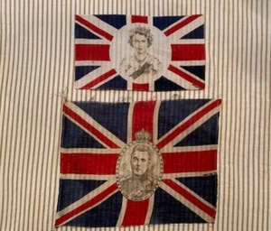 Royal UK Coronation Bunting Pennant Flags Queen Elizabeth  Duke of Windsor set 2 - Picture 1 of 10