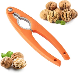 Stainless Steel Nutcracker for All Nuts, Heavy Duty Tool with Ergonomic Handle - Picture 1 of 9