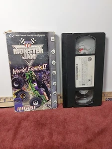 Monster Jam Crash Madness 2 2001 Freestyle Racing VHS Tape Play Tested - Imagen 1 de 5