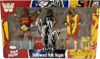 Hulk Hogan Signed Autographed Elite Collection Action Figure JSA Authentic WHITE - Image 1 of 4