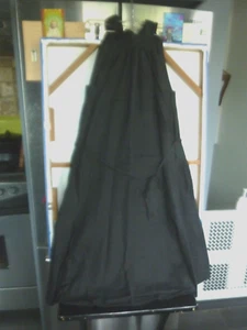 BANANA REPUBLIC BLACK LINEN BLEND A-LINE TIE SASH SHIFT DRESS Wmn. Sz. S NWT - Picture 1 of 8