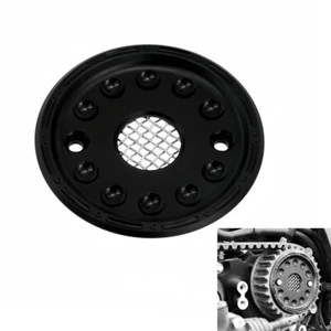 Cubierta de motor de accionamiento de polea delantera CNC negra mate apta para Harley Sportster XL 883 - Imagen 1 de 12