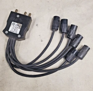 100A Bates Stage Pin Male to (6) Edison Female Splitter Fanout - Picture 1 of 5