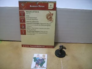 =Dungeons and Dragons D&D UNDERDARK Kobold Miner 38/60 con tarjeta= - Imagen 1 de 1