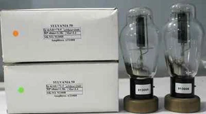 50 SYLVANIA "D" Getter Made in USA Amplitrex Tested Qty 1 Match Pair - Picture 1 of 7