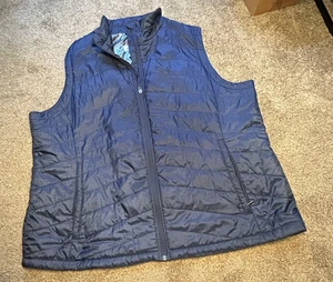 Columbia Omni Heat blu navy gilet imbottito uomo isolato full zip TAGLIA XXXL - Foto 1 di 7