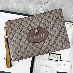 Gucci Neo Vintage GG Logo Clutch Bag 473956 70369150 - Picture 1 of 9