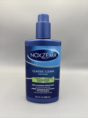 Noxzema Classic Clean оригинальный эвкалиптовый крем для глубокого очищения промывочный насос 8 унций НОВЫЙ - Изображение 1 из 2