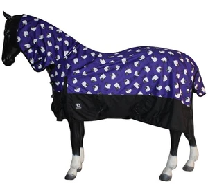 Alfombra Horsemasters Turnout 0g Ligera 600D Combo Cuello Completo Impermeable Oveja - Imagen 1 de 1