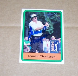 Leonard Thompson Signed Autograph Card H2 - Picture 1 of 1