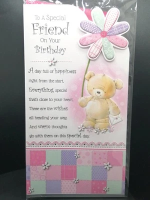 Special Friend Birthday Card - For Her/ Female