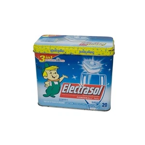 Electrasol Powerball Tabs 3-1 Jet Dry Elroy Jetson Metal Tin Vintage - Bild 1 von 3