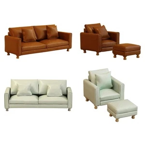 1/12 Scale Sofa Mini Model Scenery Supplies Furniture Doll Accessories - Picture 1 of 20